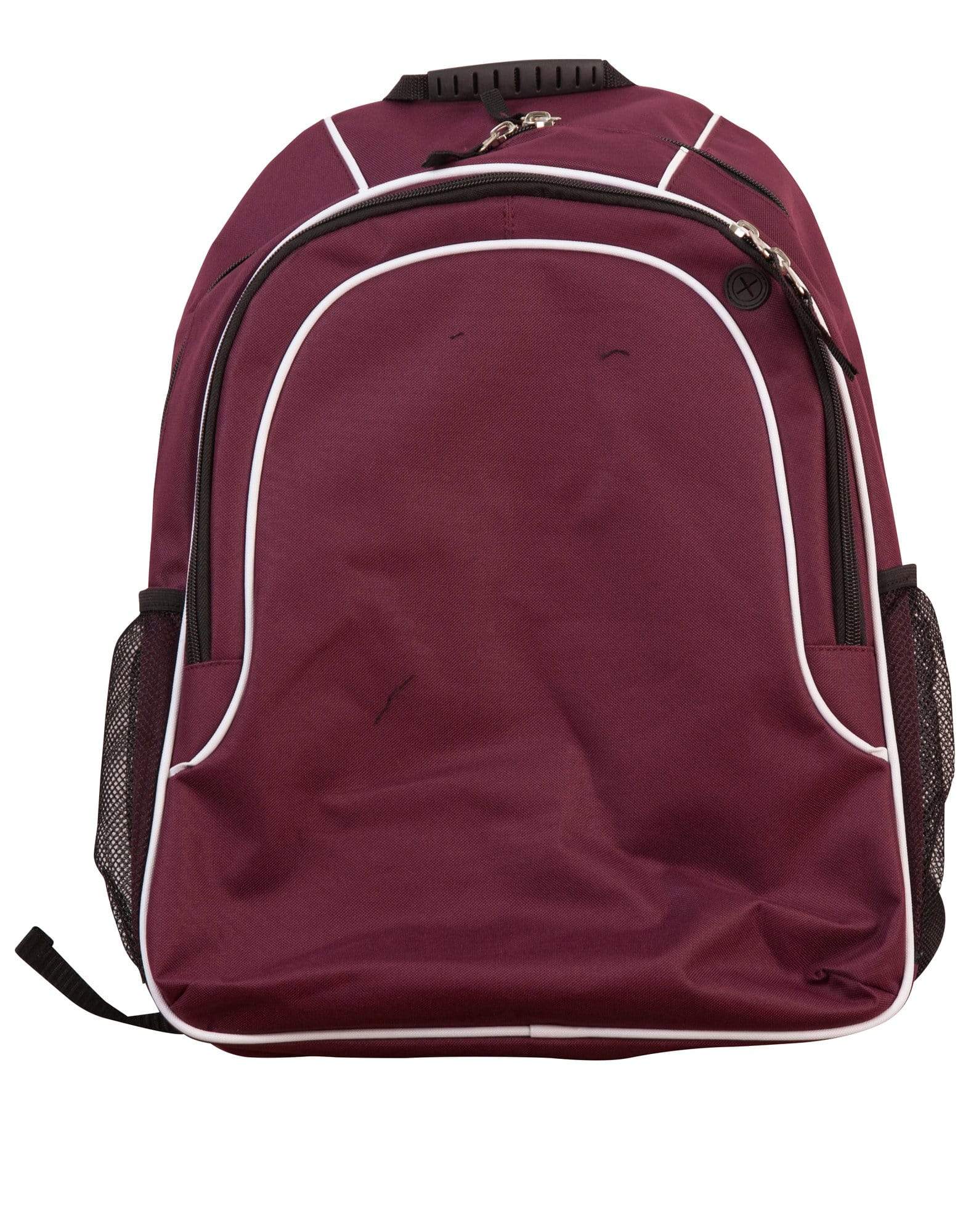 WINNER BACKPACK B5020 Active Wear Winning Spirit Maroon/White/Maroon "(w)35.5cm (h) 43cm (d)15.5cm Capacity: 23 Litres"